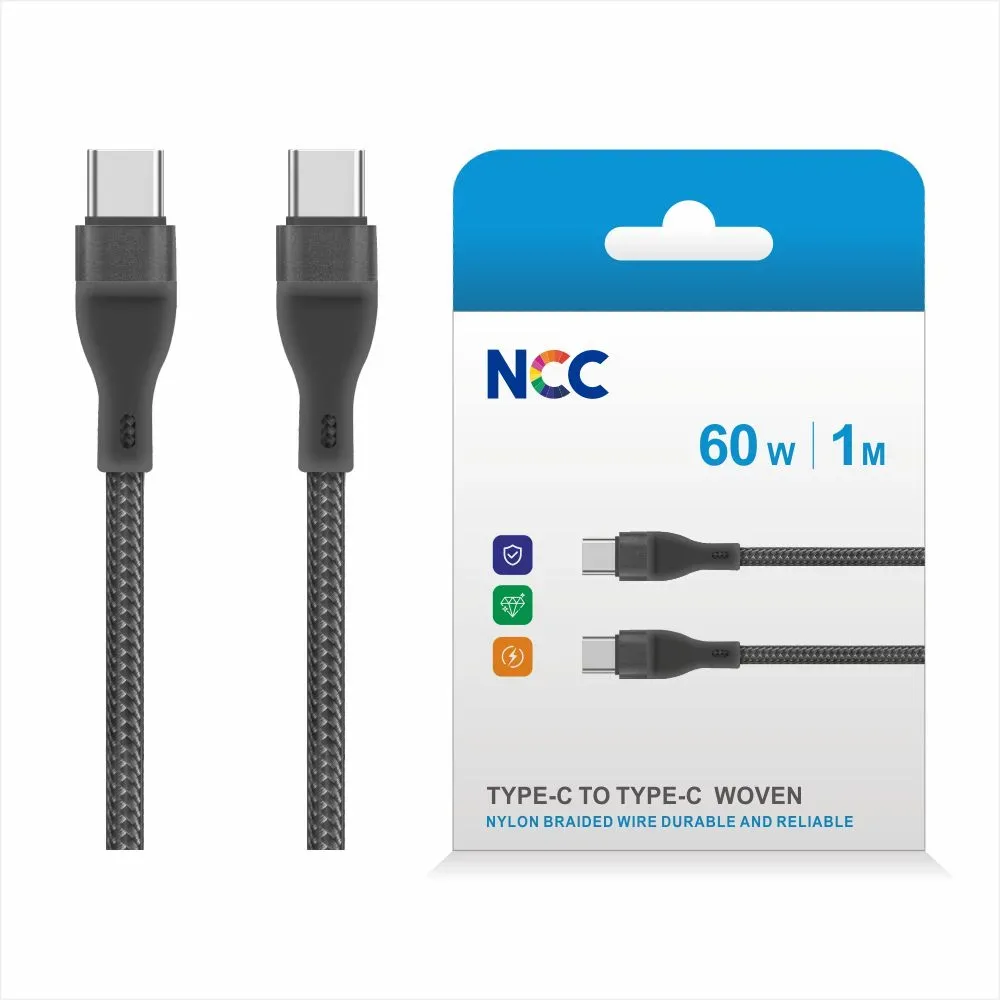 NCC Type-C to Type-C Charging Data Cable (1m-Woven)