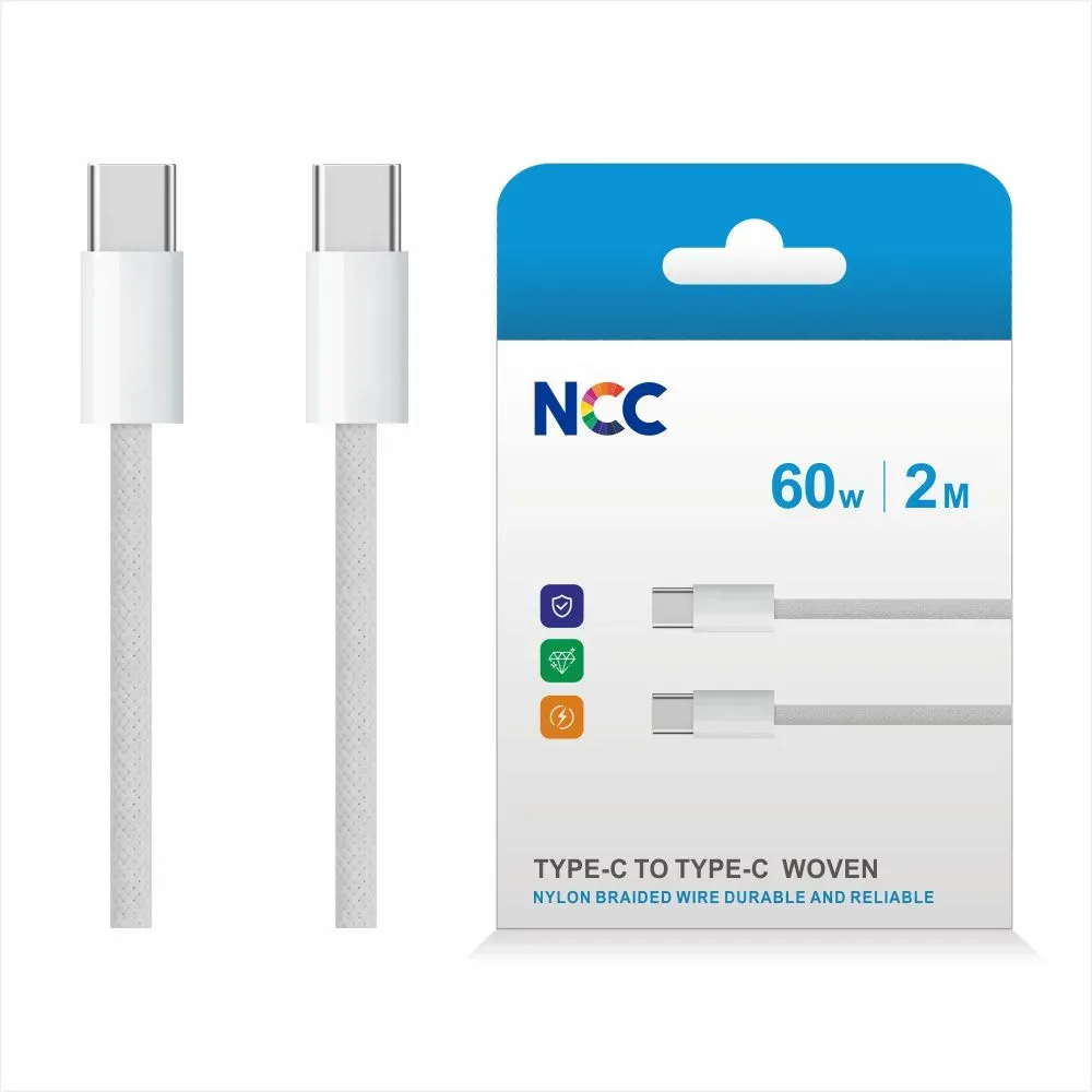 NCC Type-C to Type-C Charging Data Cable (2m-Woven)