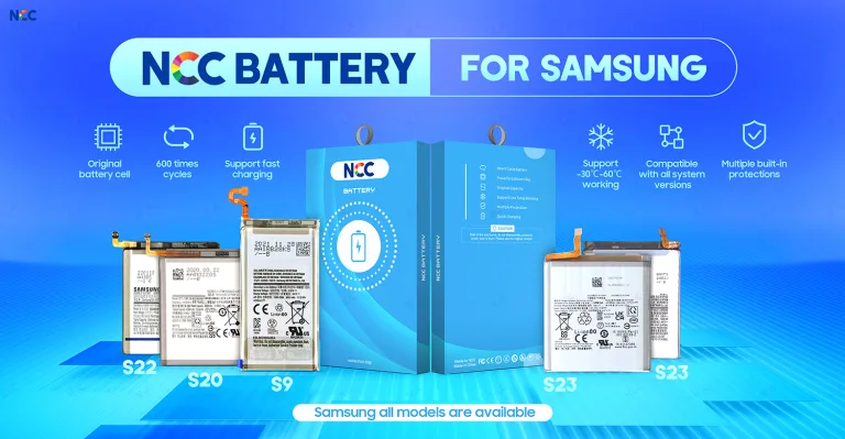 NCC Battery For Samsung and packages