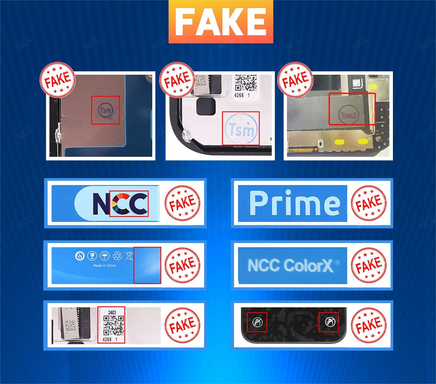 A Statement Against Counterfeit NCC Products